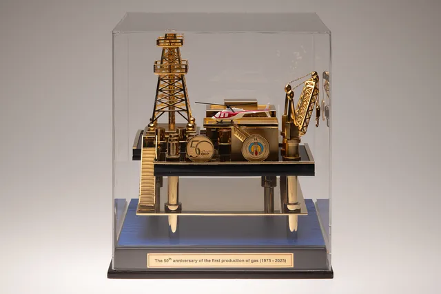 Petroleum Facility Gold Maquette
