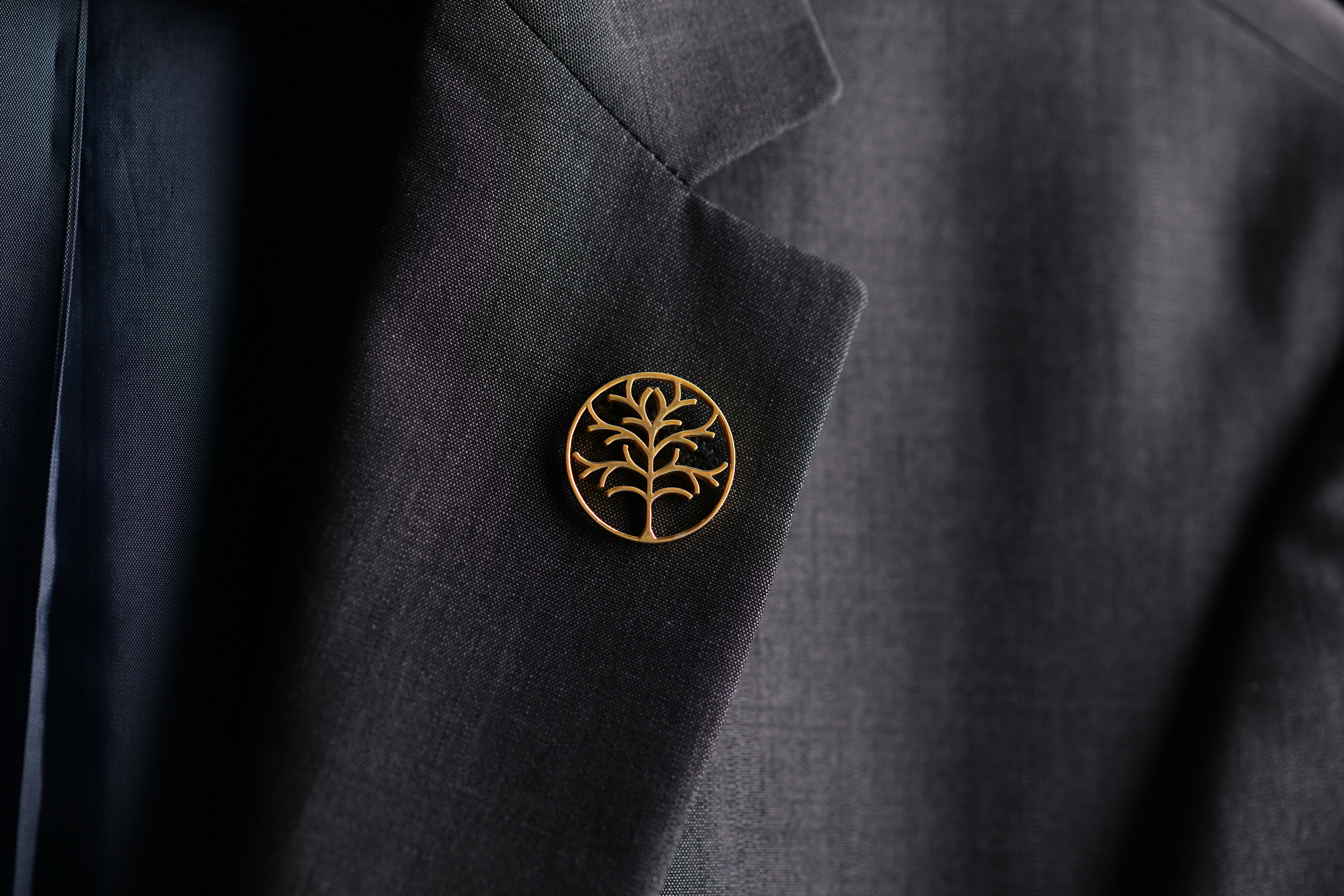 Tree of Life Brass Lapel Pin