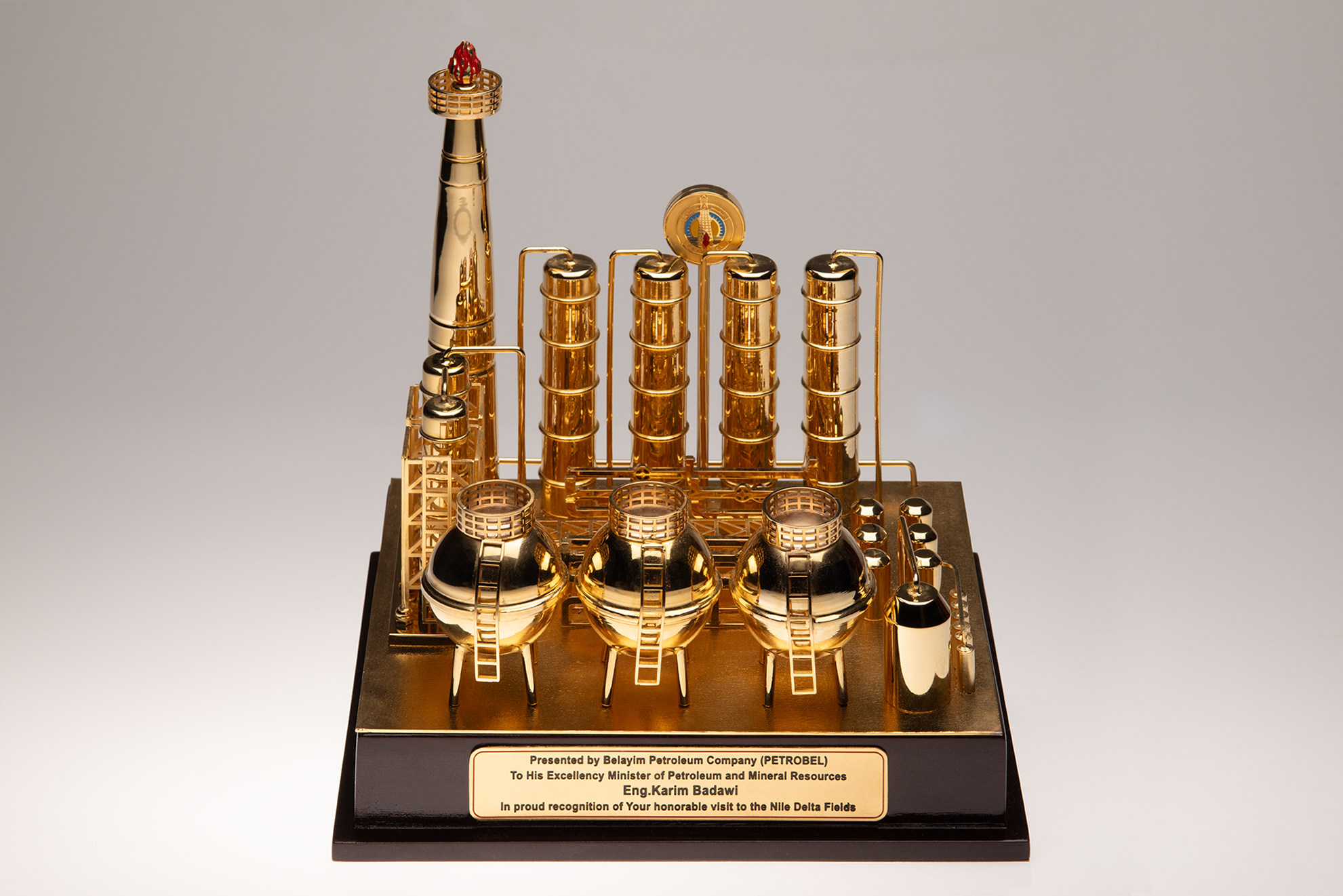 Petroleum Facility Gold Maquette