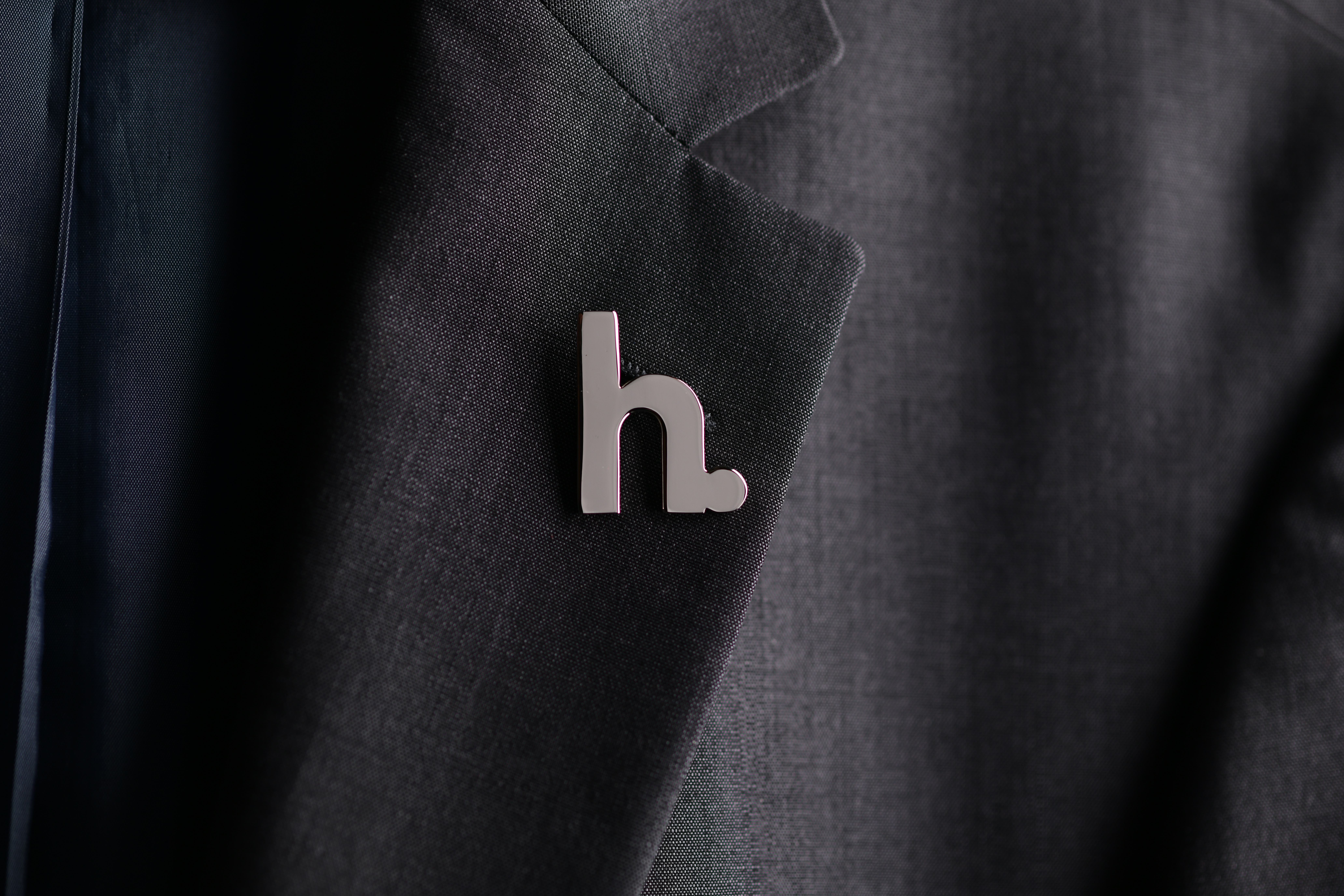 Custom Logo Silver Lapel Pin