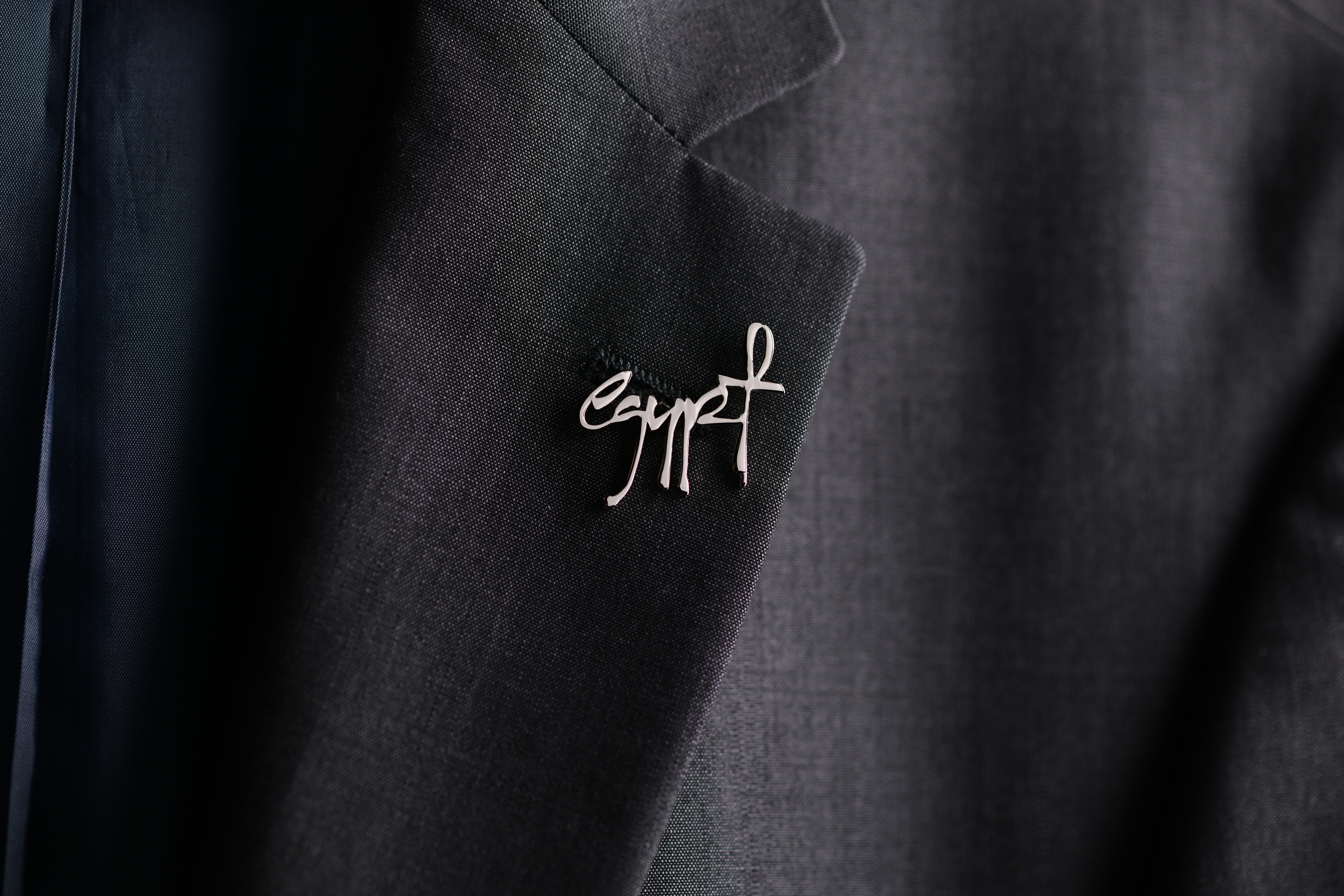 Egypt Logo Silver Lapel Pin