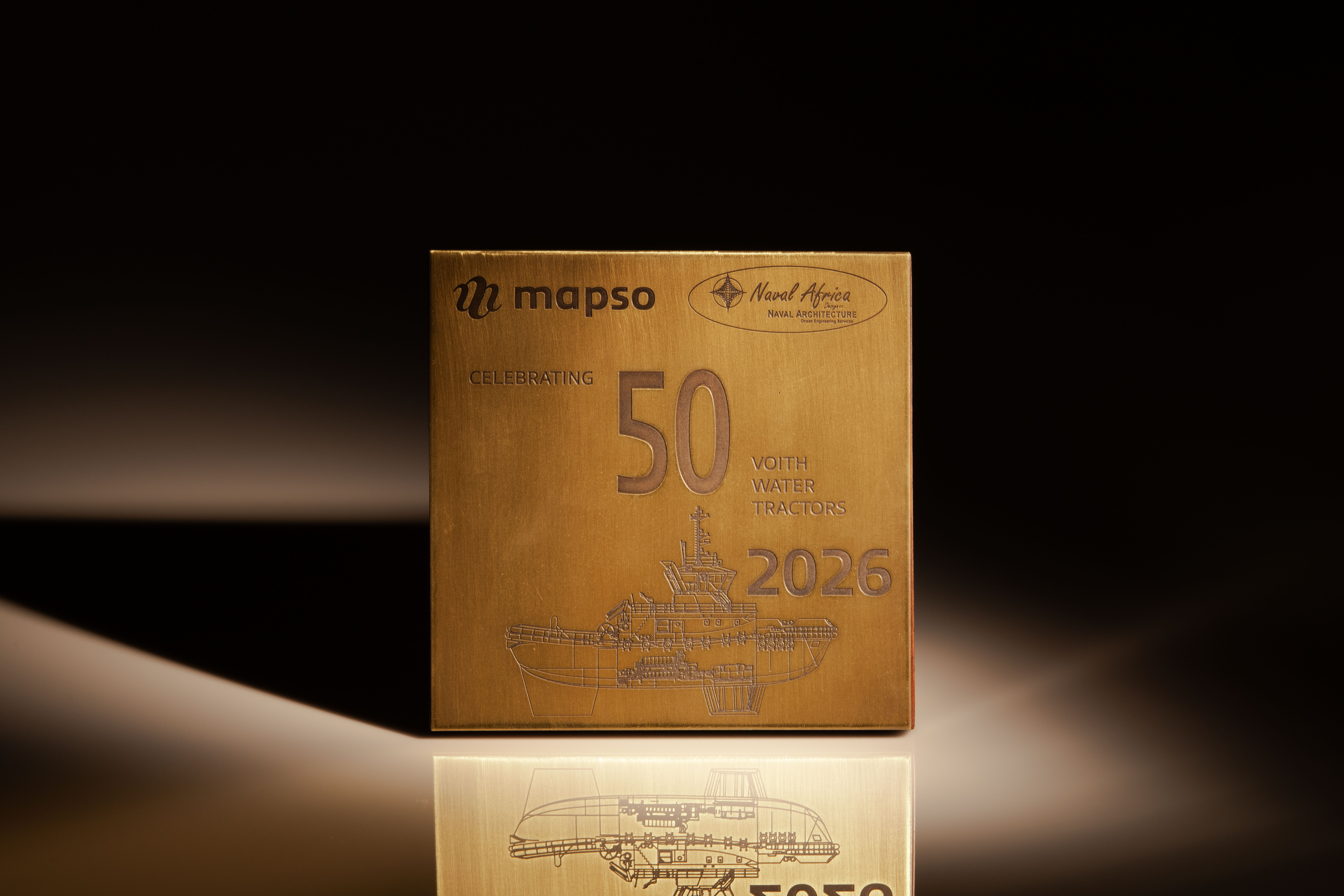 MAPSO 50th Voith Water Tractor Commemorative Plaque