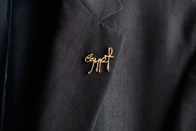 Egypt Logo Gold Lapel Pin