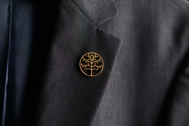 Tree of Life Brass Lapel Pin